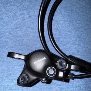 Shimano black bicycle brake discs 2pc set